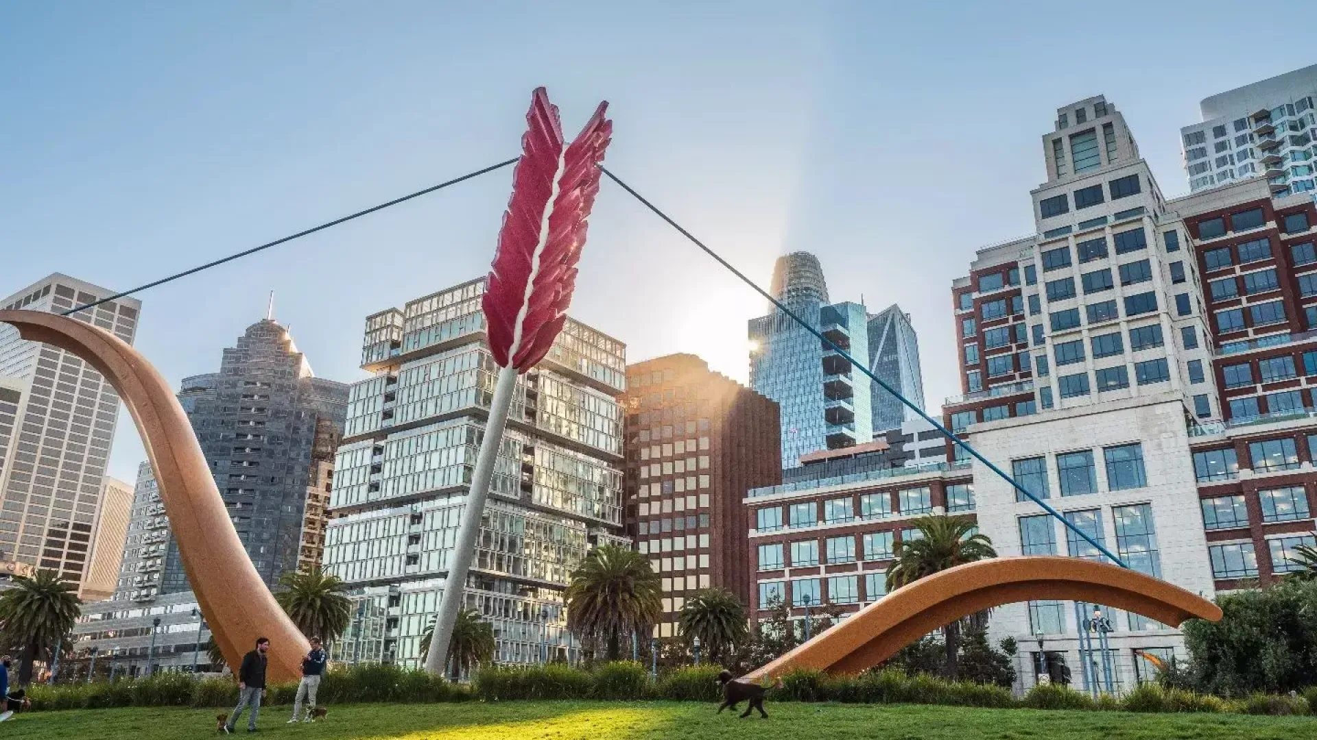 L'arc de Cupidon sur l'Embarcadero